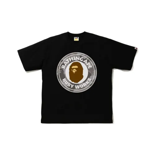 A BATHING APE Color Camo Busy Works Relaxed Fit Tee