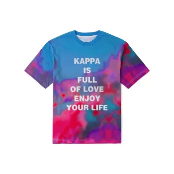 Kappa Drop Shoulder Sleeve T Shirt Unisex Blue