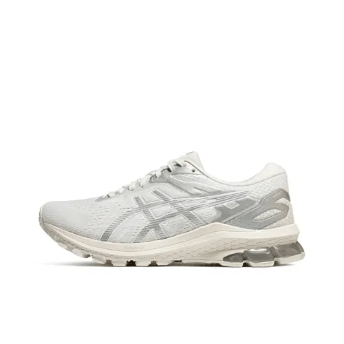 Asics GT 1000 10 Support Low Top Running Shoes Women's White Gray