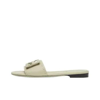 FENDI Baguette Slide Slippers Women's Green