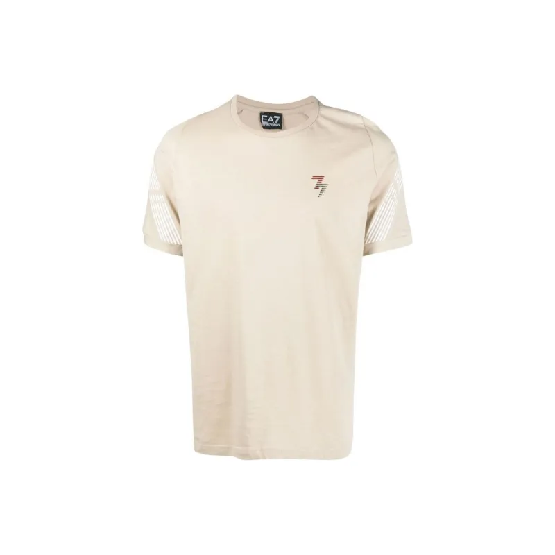 EMPORIO ARMANI EA7 SS23 T Shirt Men's Light Coffee-0