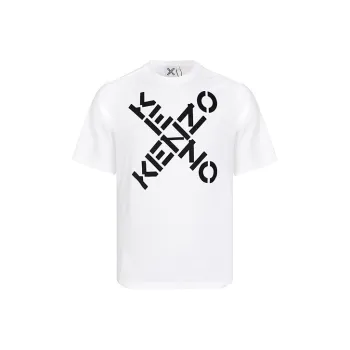 KENZO SS21 Sport 'Big X' T Shirt White