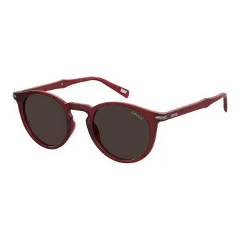 Levi's Eco Friendly Polymethyl Methacrylate Round Sunglasses Men's Red