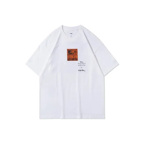 LiNing x Disney Mickey X Keith T Shirt Men's White