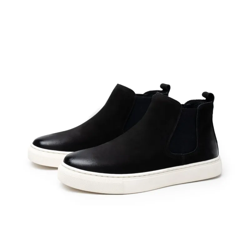 FED Chelsea Boots Men Black/Black White/Khaki-7
