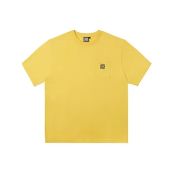 Vision Street Wear Short Sleeved T Shirts Unisex Yellow