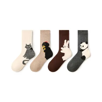 Primeet Mid Calf Socks Women's 4 Pack Just A Hug