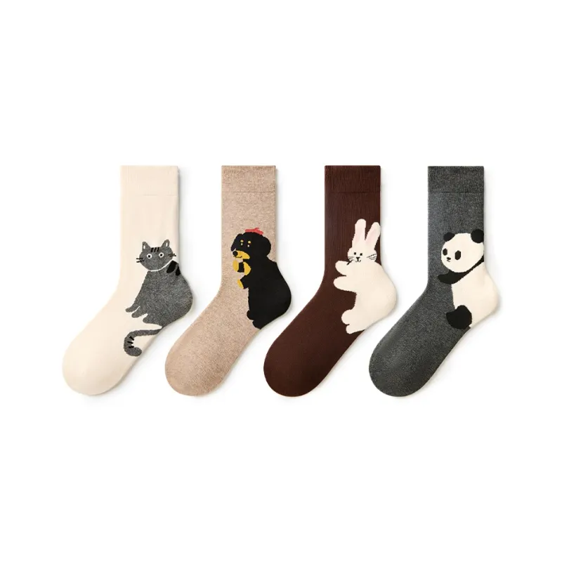 Primeet Mid Calf Socks Women's 4 Pack-0
