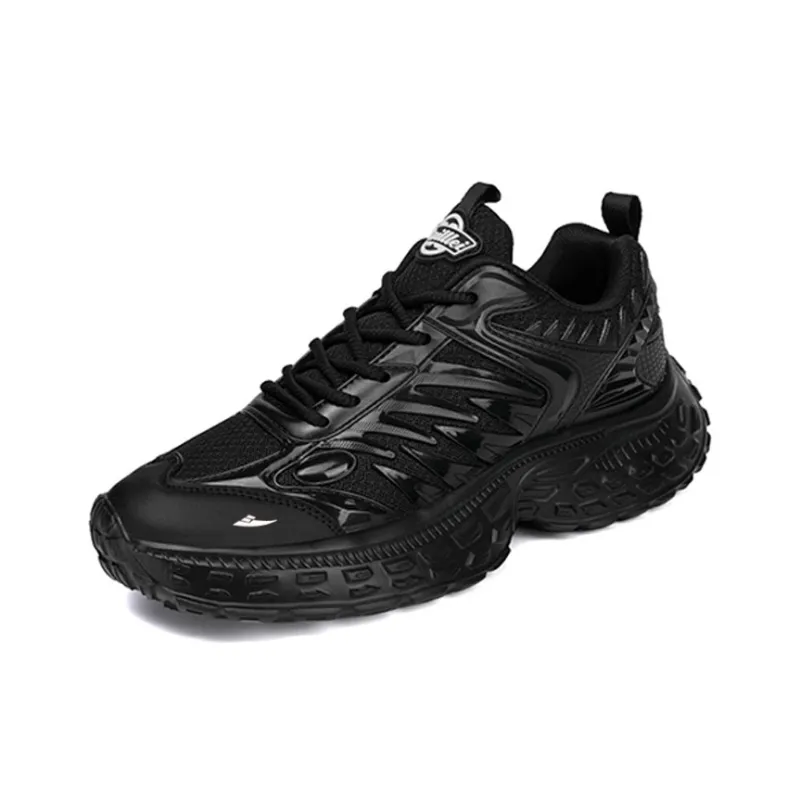 Kuding Anti Slip And Wear Resistant Height Increasing Low Top Chunky Sneakers Unisex-4