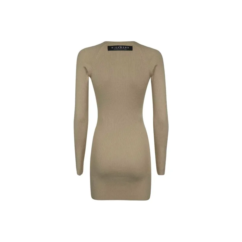 JOHN RICHMOND Long Sleeved Dresses Women's Beige-1