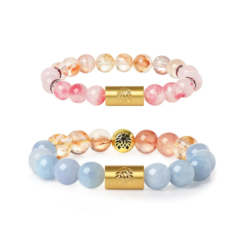 Rastaclat Crystal Small Lion Jade Bracelet Unisex-6