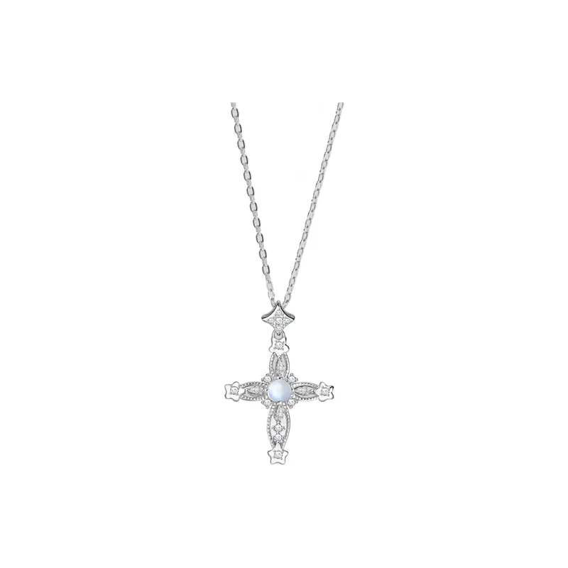Heart Grass S925 Silver Necklaces Women's-0