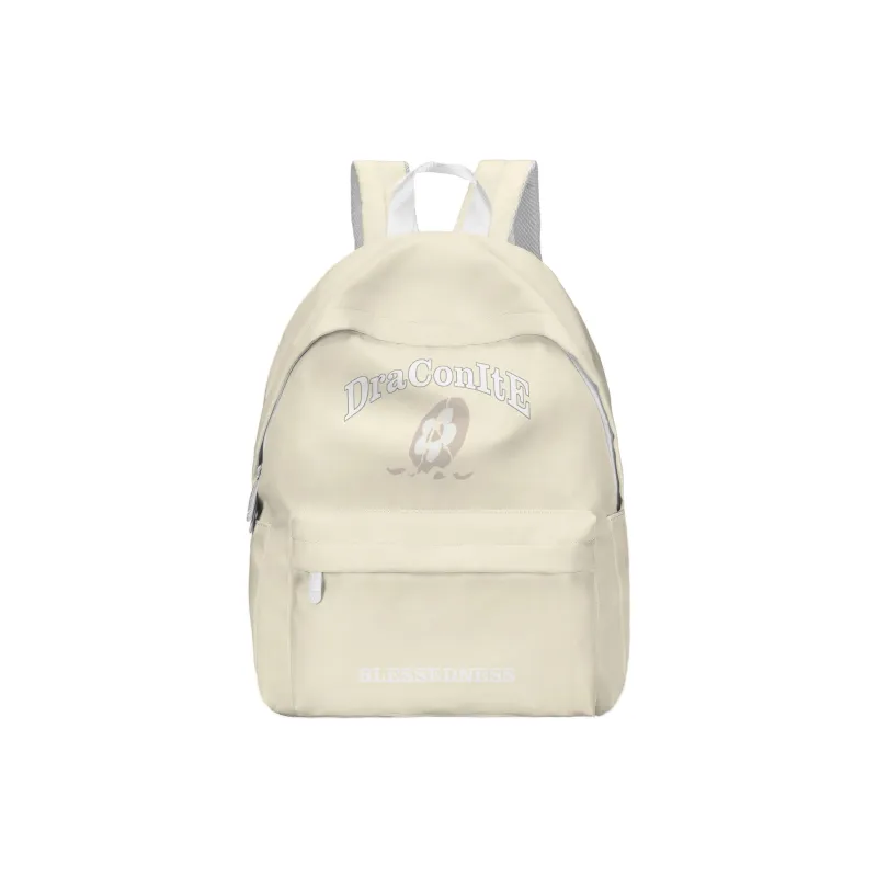 DRACONITE Polyester Backpack Laptop Bags Regular Unisex White-4