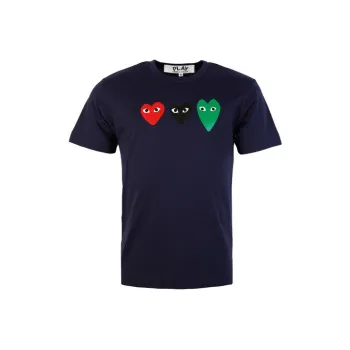 Comme Des Garcons Play Multi Heart T shirt
