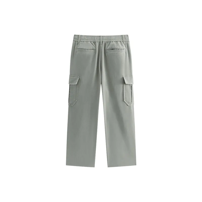 PEACEBIRD MEN Jeans Men's Light Gray Green 1-1