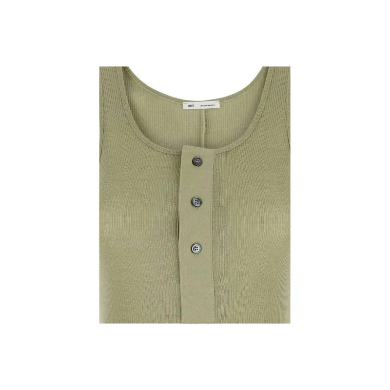 AMIPARIS Sleeveless Button Detailed Tank Top-2