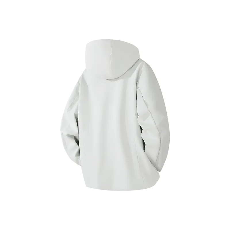 Feiyue Jackets Coats Unisex Glacier White Single Windbreaker Jacket-10