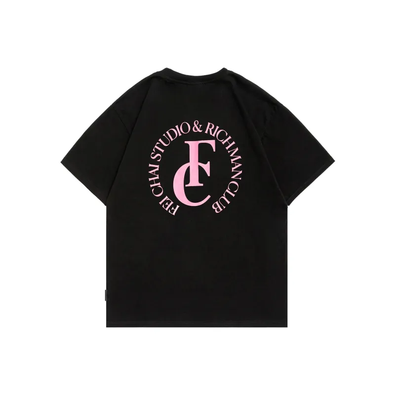 FEICHAI Straight Elbow-Length Sleeved T-Shirt Unisex-0