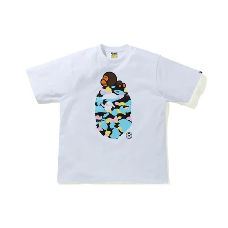 A BATHING APE New Multi Camo Milo On Ape Relaxed Tee-1
