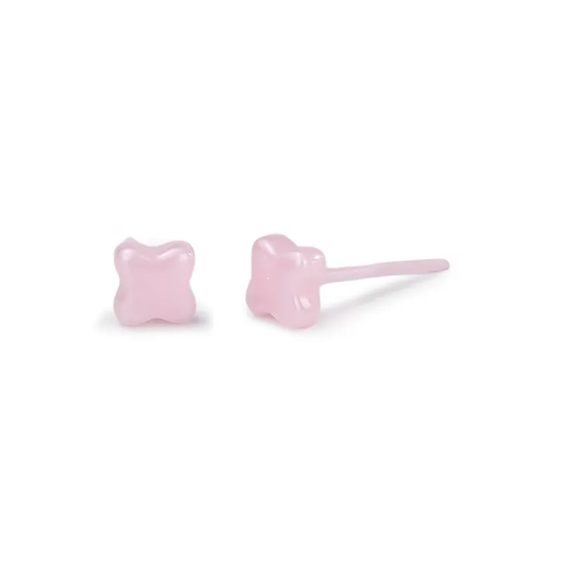 SHEEHHYY Ceramic Stud Earrings Women's-7
