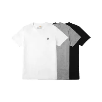 Timberland T-Shirts Men 3 Pack Black/White/Gray