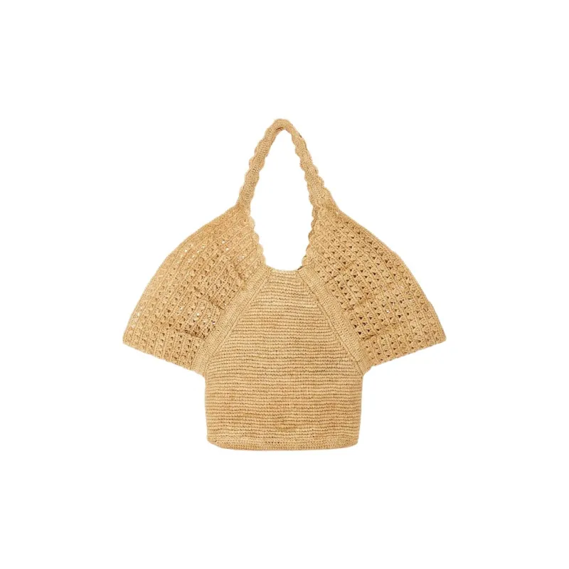 Zimmermann Raffia Tote Bag Shopping Bag Shoulder Bags Women's Beige-0