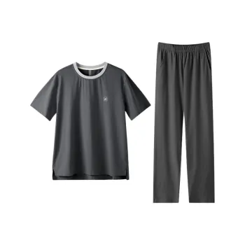 ZAO FU NIAO Pajama Set Men's Dark Gray