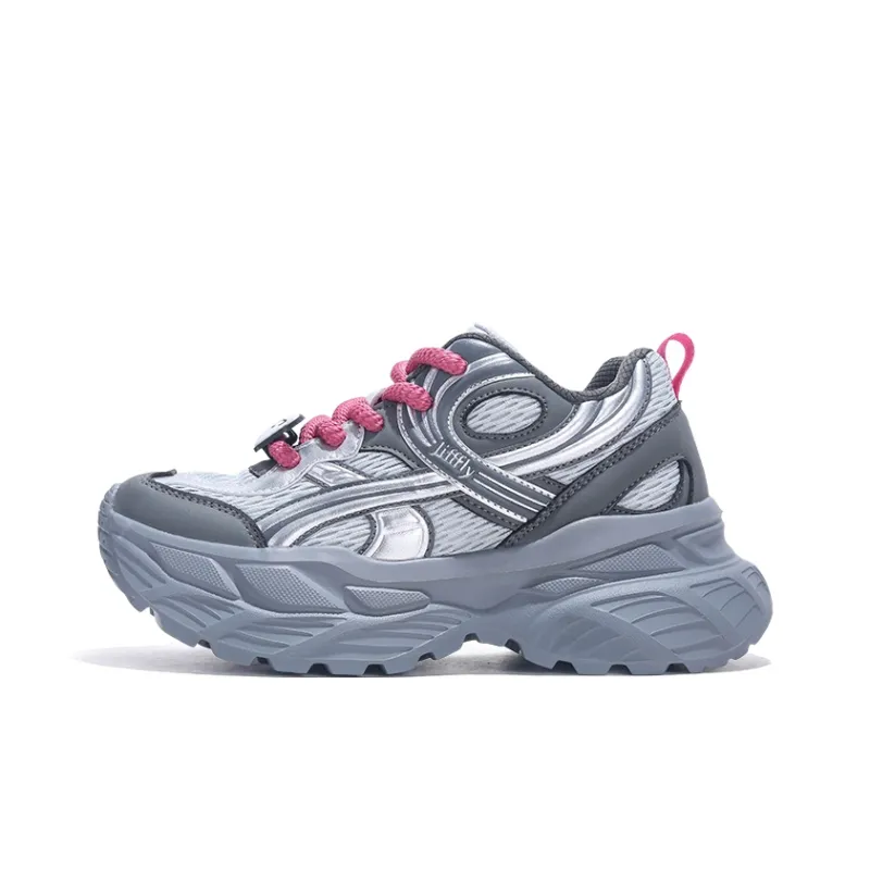 SHINCHAN x Jifffly Abrasion Resistant Breathable Height Increasing Low Top Chunky Sneakers Women's-8