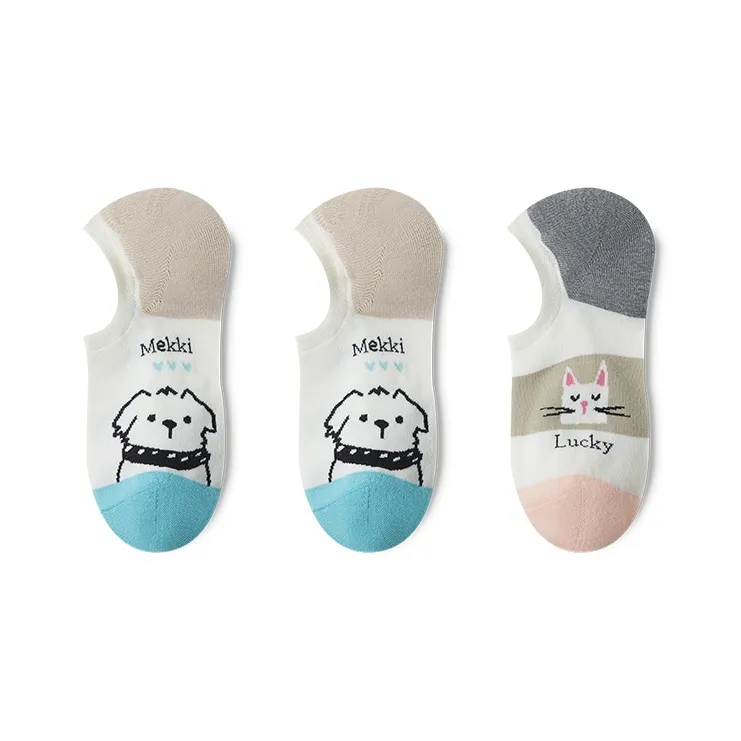 Moremoli No Show Socks Women's 3 Pack-8