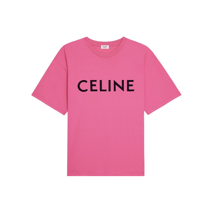 【関税&送料込】Celine T-Shirt Celine Men Oversized T-Shirt in Cotton Mesh