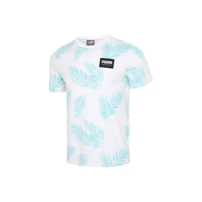 PUMA T Shirts Men Light Blue-0