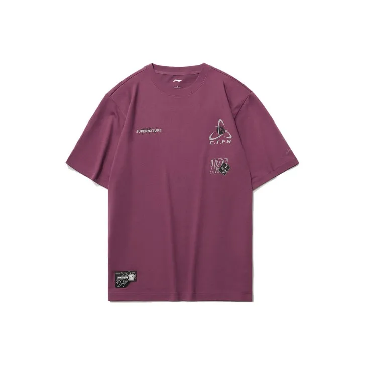 LiNing T Shirt Unisex Grape Purple-0