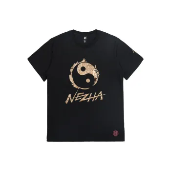 WOOKONG Straight T Shirt Unisex Black