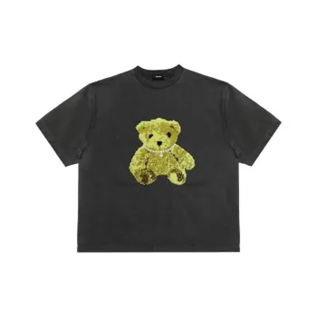 WE11DONE T Shirts Unisex Charcoal
