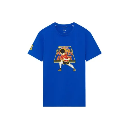 LINING Table Tennis Clothing Men Crystal Blue