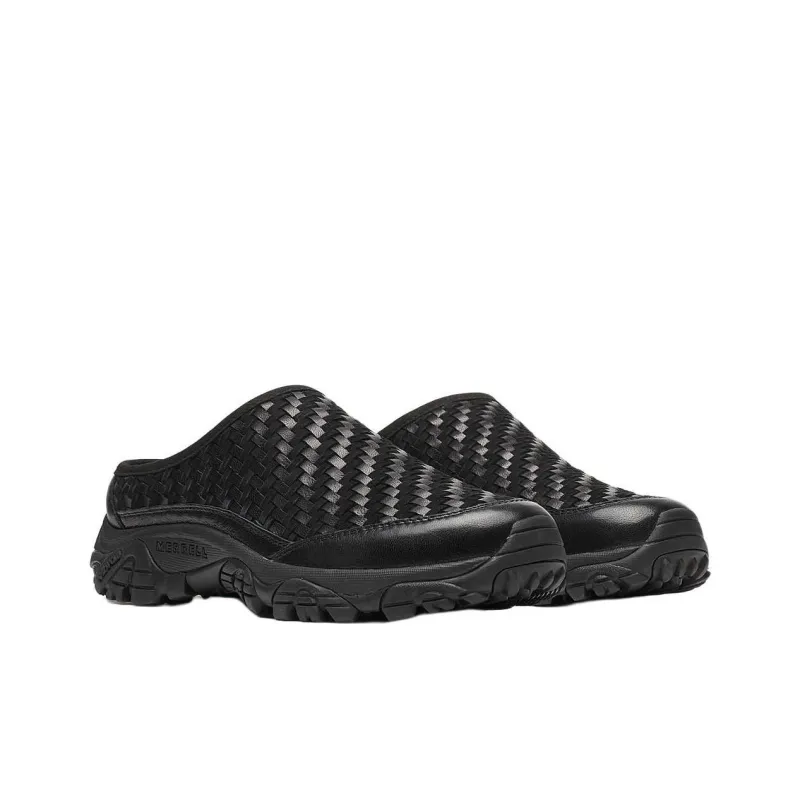 MERRELL Moab 2 Slide Leather Woven 1TRL Black-2
