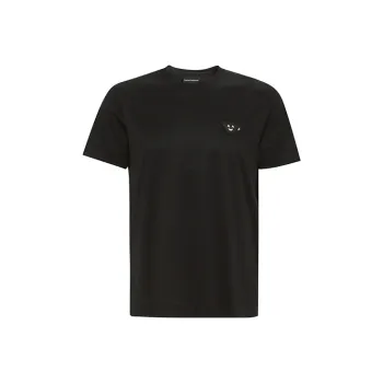 EMPORIO ARMANI SS22 Regular T Shirt Men's Black