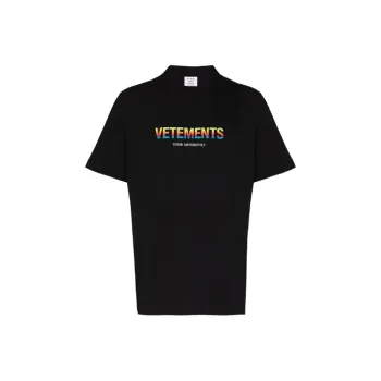 Vetements T Shirts Men Black
