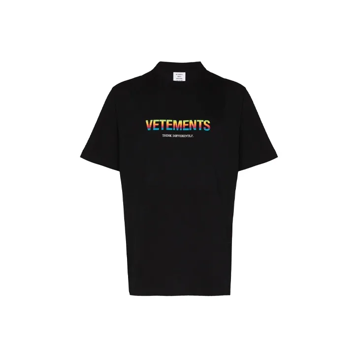 Vetements T Shirts Men Black-0