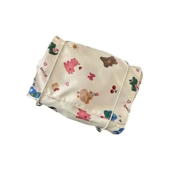 Boniu Nylon Makeup Bag Unisex Beige