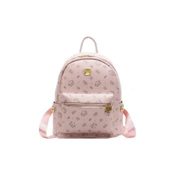 Versman Pu Backpack Small Size Women's Pink/Brown/White/Black