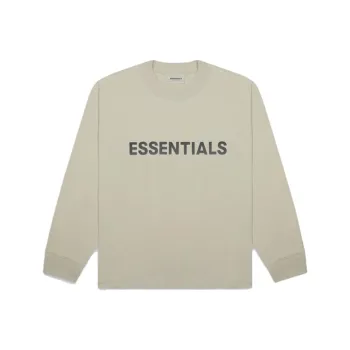 Fear Of God Essentials 3D Silicon Applique Boxy Long Sleeve T Shirt