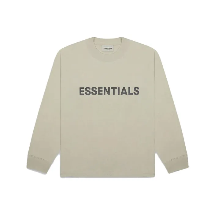 Fear Of God Essentials Boxy Long Sleeve T Shirt Applique Logo-0