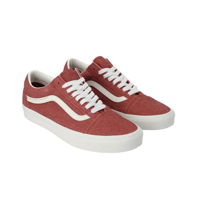 Vans Old Skool Low Top Skateboard Shoes Unisex Coral Red-1
