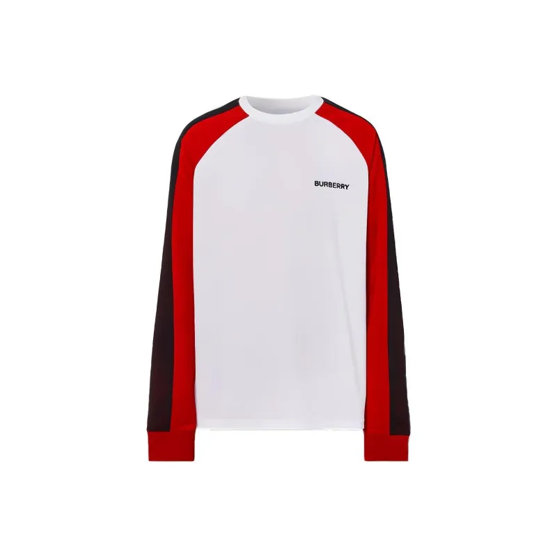 Burberry Logo Embroidered Colour Block Sweatshirt-0