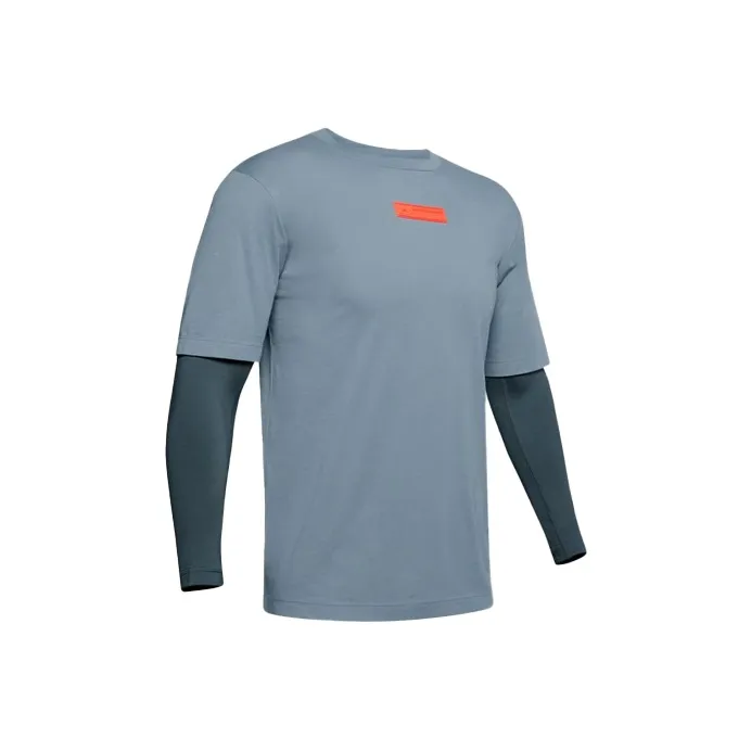 Under Armour T Shirt Men's Gray Blue-0