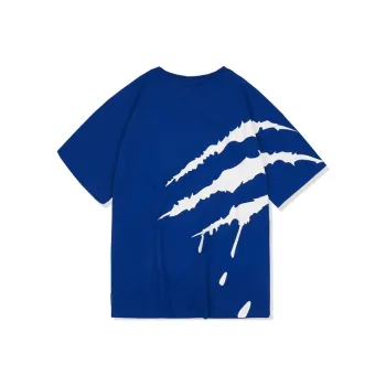 Suamoment Short Sleeved T Shirt Unisex Blue
