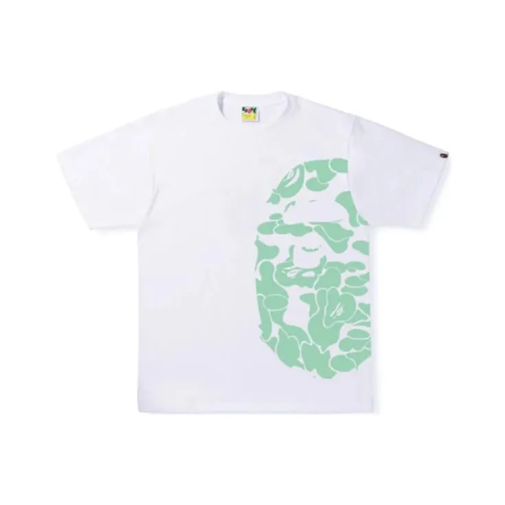 A BATHING APE Text Code Camo Side Big Ape Head Tee-2