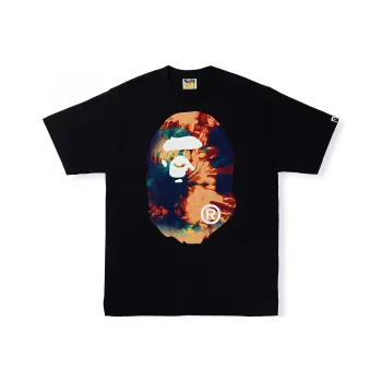 A BATHING APE Tie Dye Big Ape Head Tee