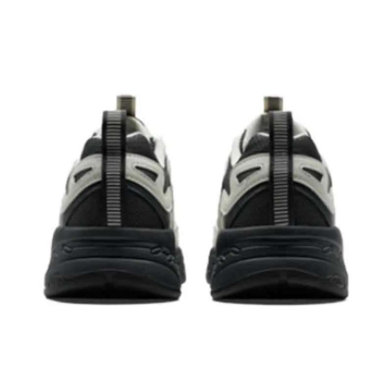 XTEP Lightweight Moisture Wicking Low Top Chunky Sneakers Men's Gray Black-3
